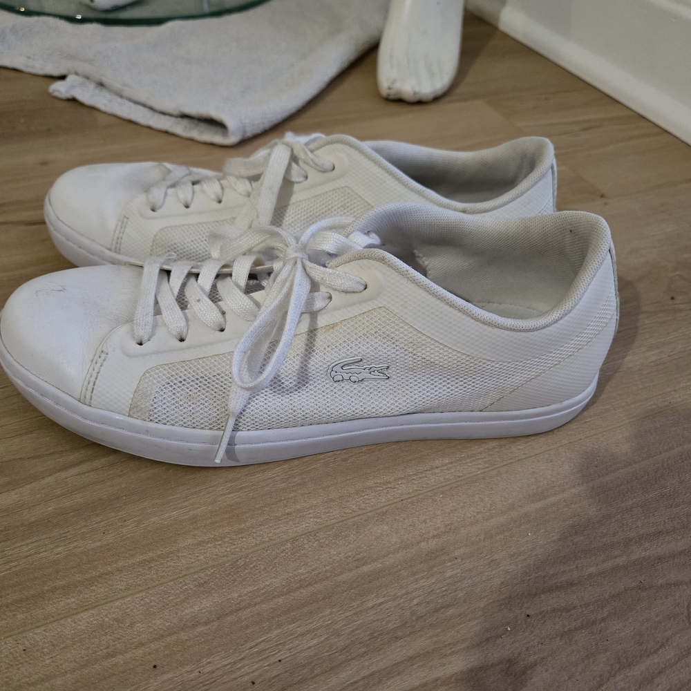 Lacoste White Sneakers Women 8 Size